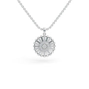Sunray 925 Sterling Silver Lab Grown Diamond Pendant